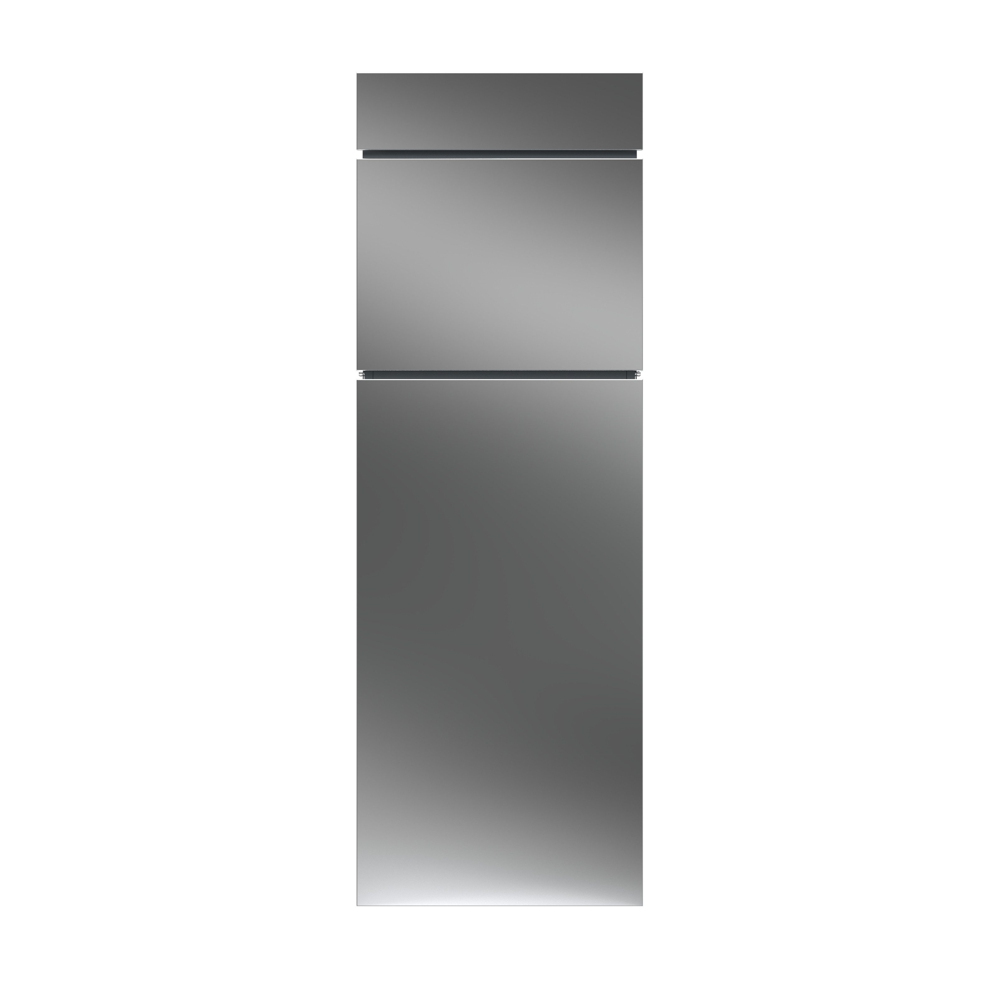 DEGAMO Standbriefkasten DRESDEN, 115cm, Edelstahl gebürstet, moderne Optik