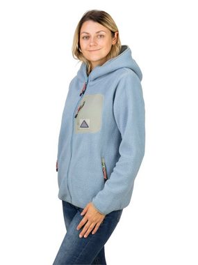 DENIMFY Outdoorjacke Damen Fleecejacke DFLea Regular Fit Übergangsjacke mit Teddyfleece