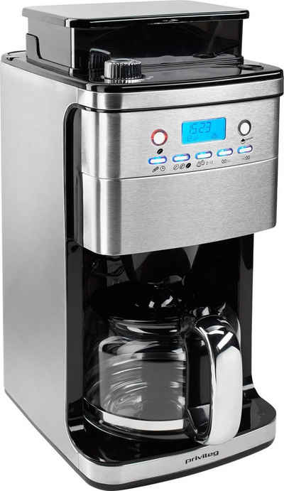 Privileg Kaffeemaschine mit Mahlwerk CM4266-A, 1,5l Kaffeekanne, Papierfilter 1x4, für ganze Bohnen oder gemahlenen Kaffee geeignet