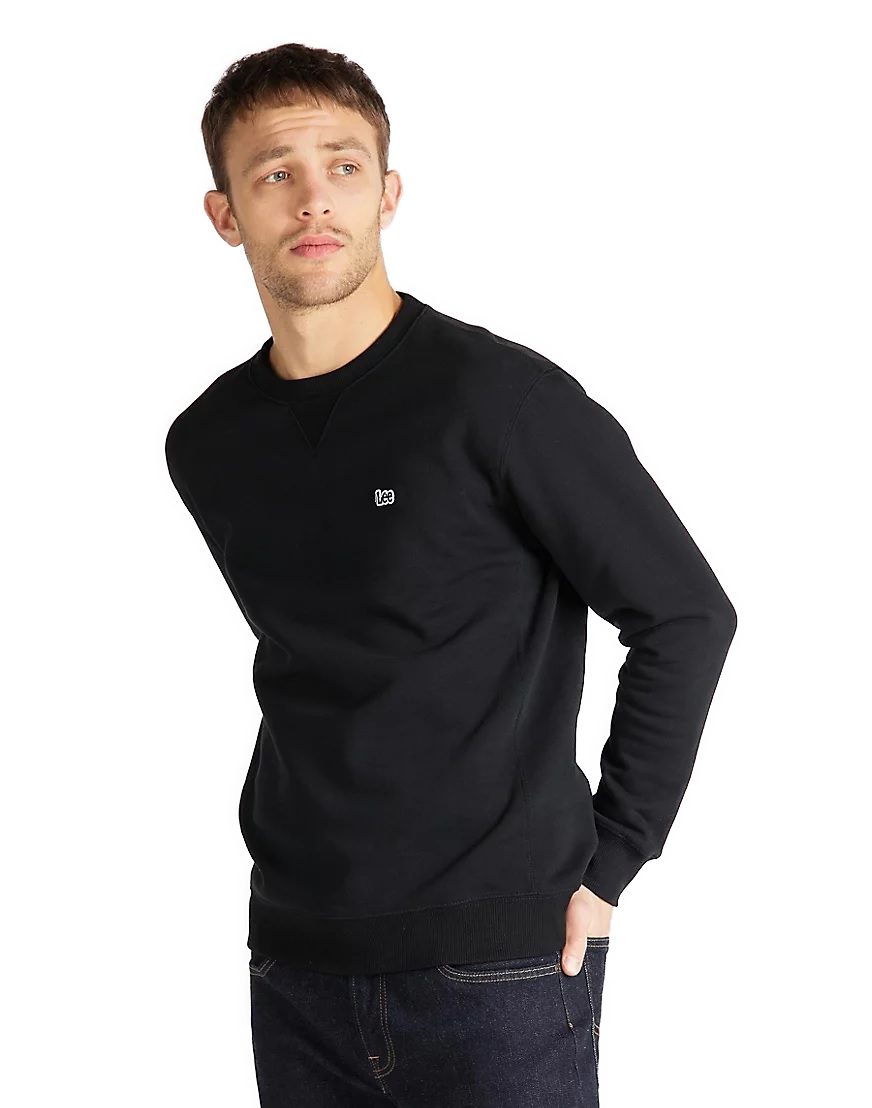 Lee® Sweatshirt PLAIN CREW Sweatshirt mit 100% Baumwolle