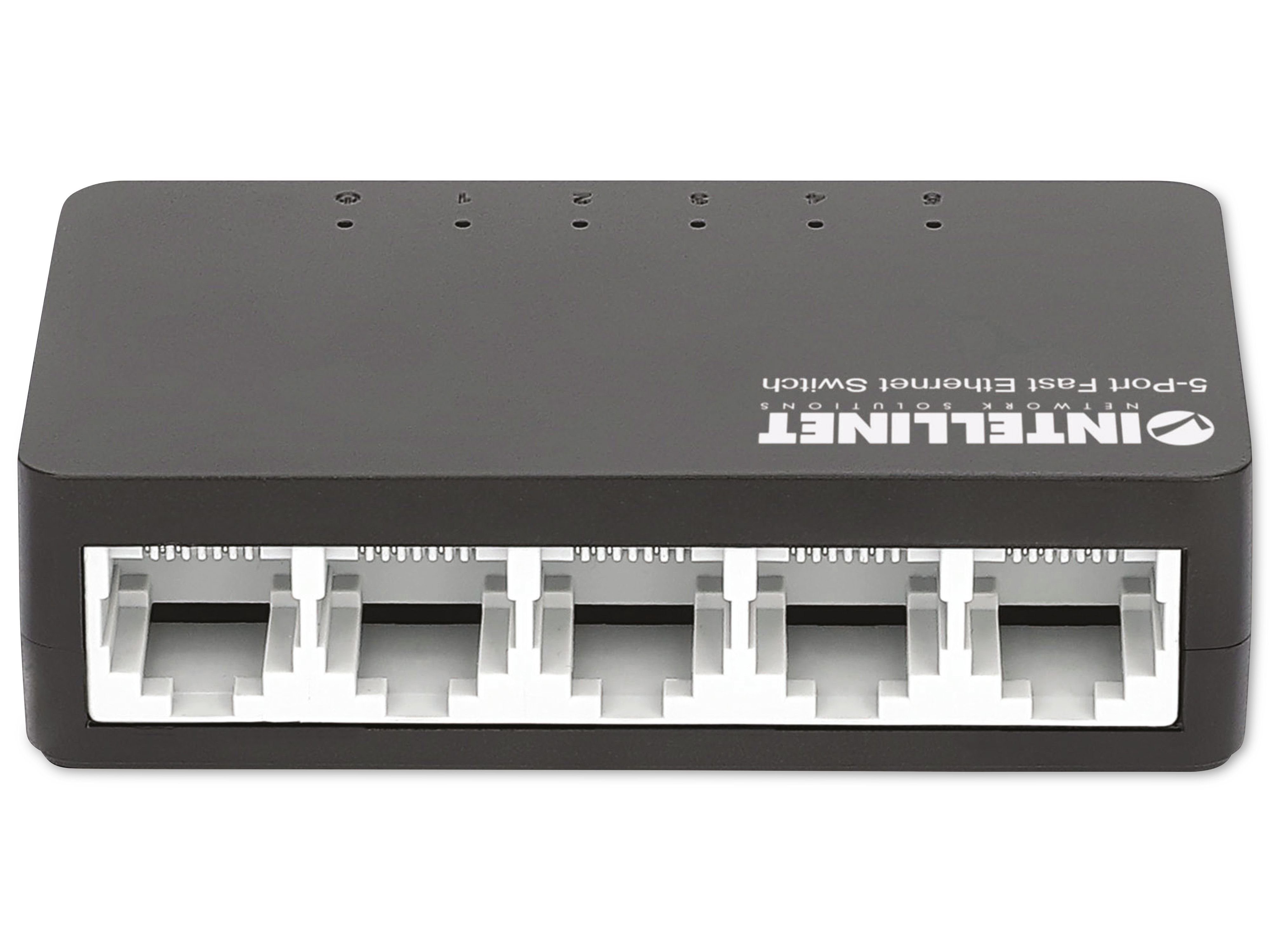 Intellinet INTELLINET Ethernet Switch 561723 5-Port, Netzwerk-Switch schwarz