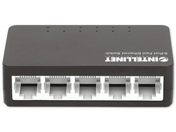 Intellinet INTELLINET Ethernet Switch 561723 5-Port, schwarz Netzwerk-Switch