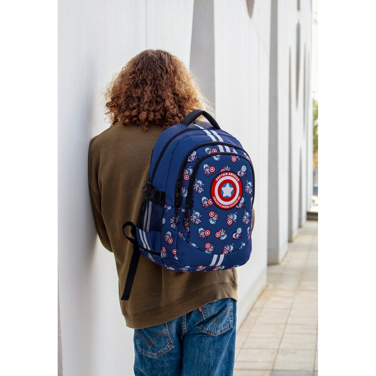 MARVEL Kinderrucksack Captain America -PLUS Running Unisex Kinder