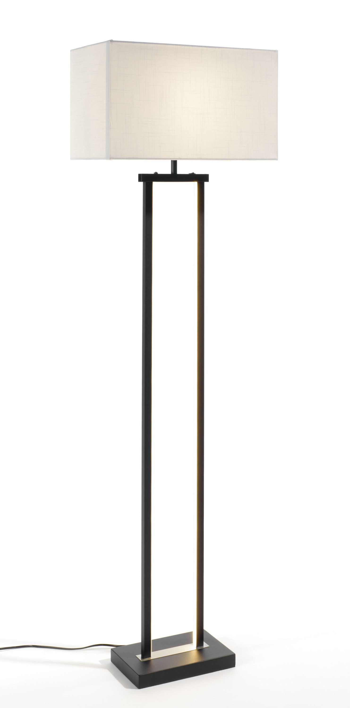 casa NOVA Stehlampe casa NOVA LED-Stehleuchte DOMO BHT 45x150x25 cm weiß, Warmweiß