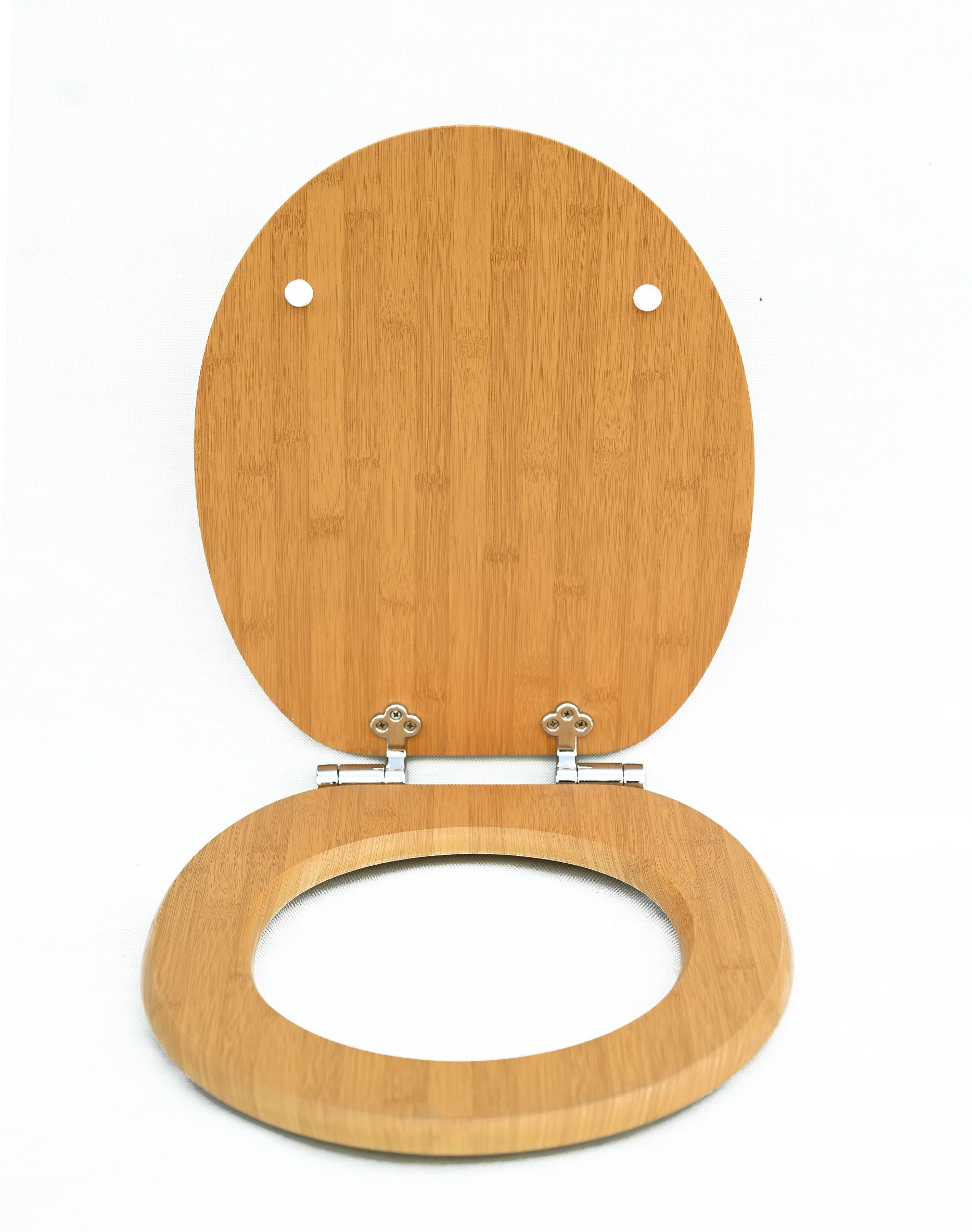 Elegear WC-Sitz runder Крышки унитаза mit Doppelte Absenkautomatik, einfache Montage, (1-St), Hochwertige Toilettensitz aus MDF (Maximale Tragfähigkeit 200 kg)