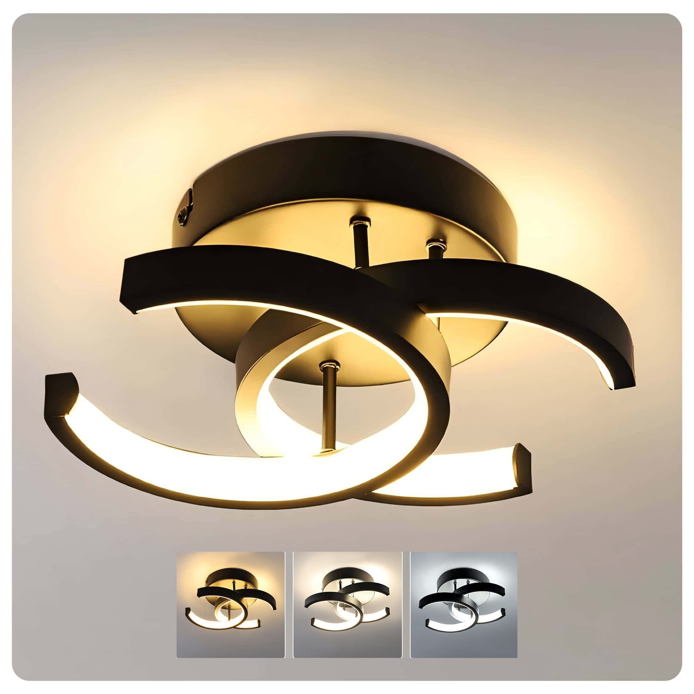 OYLCDI Deckenleuchten Deckenleuchte 3 Farbtemperaturen Dimmbar Deckenlampe 22W 3000-6000K, LED fest integriert, Warmweiß Kaltweiß, Neutralweiß, LED Deckenleuchte für Wohnzimmer Küche Schlafzimmer Flur Büro