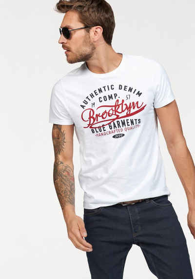 John Devin T-Shirt mit Zwei-Farben-Print
