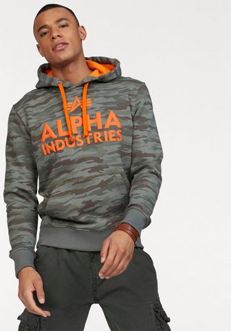 ALPHA INDUSTRIES Кофта с капюшоном »Foam узор Hoo...