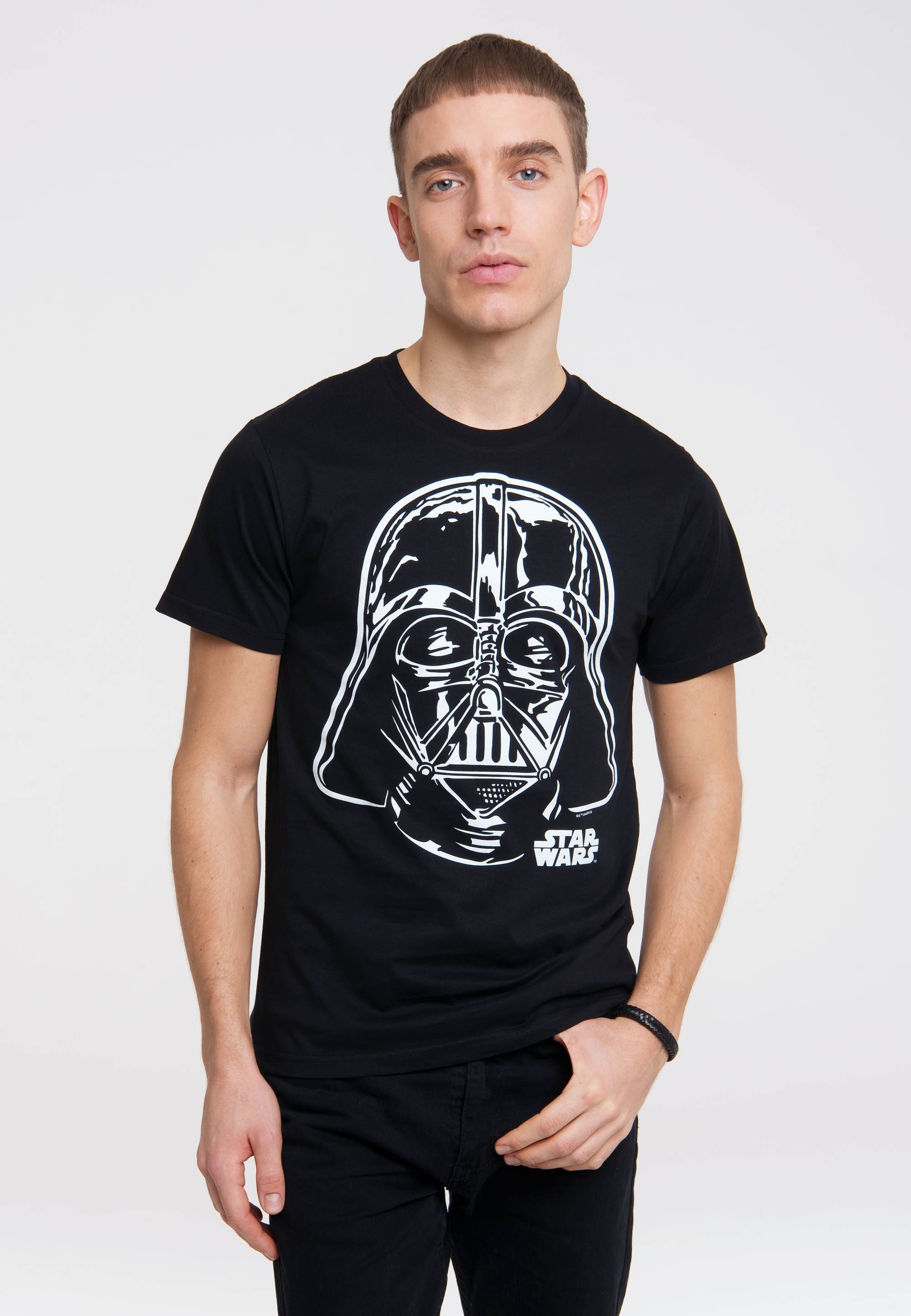 LOGOSHIRT T-Shirt Star Wars Mit mit Originaldesign, lizenzierten klassischem Rundhals-Ausschnitt ausgestattet