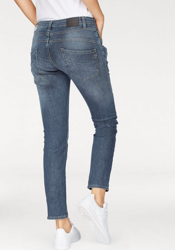Please Jeans Boyfriend Jeans P78A mit Herz Logo aus