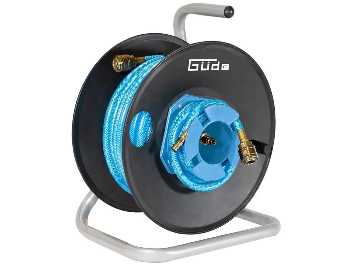 Güde Schlauchtrommel Druckluftschlauch 20 m, 20 m Druckluftschlauch, Axial Anschluss