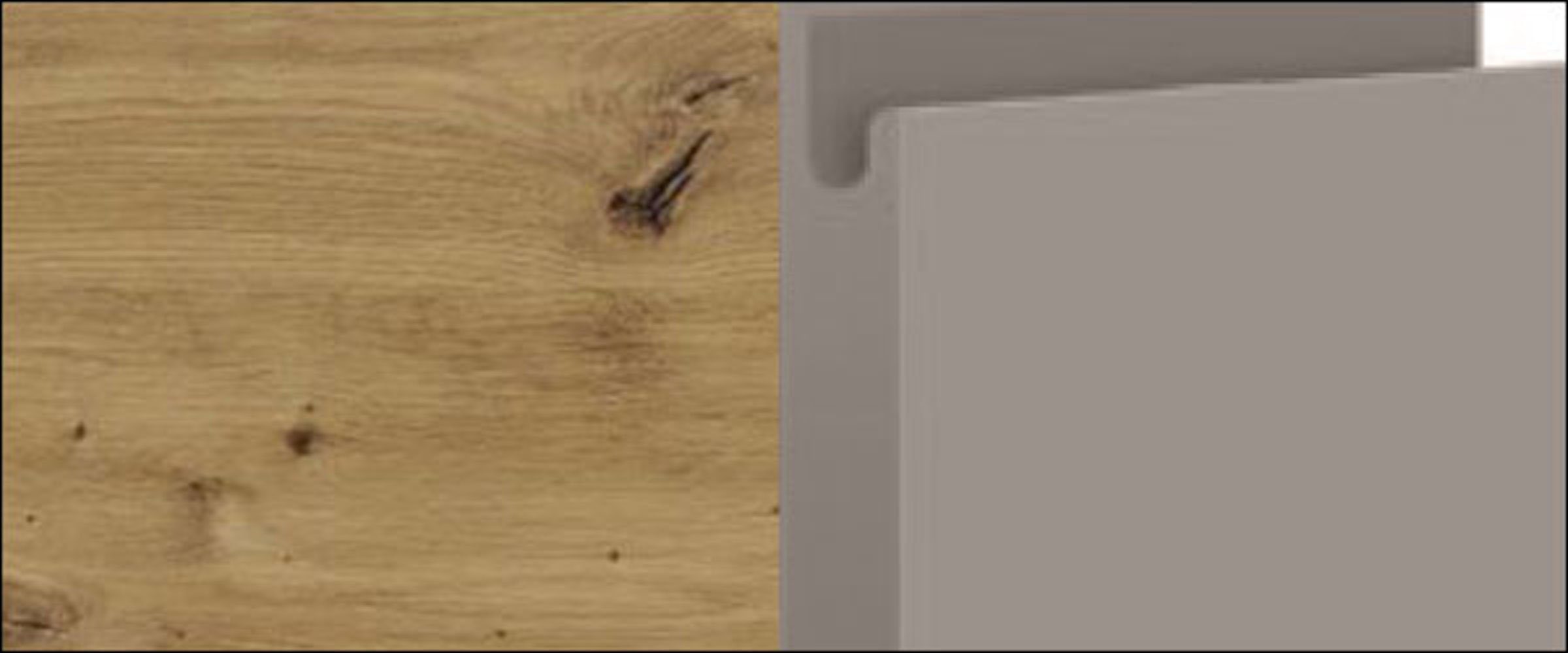 Korpusfarbe Feldmann-Wohnen wählbar Schublade grifflos grey Front- Acryl (Teilauszug) 60cm & 1 Avellino Spülenunterschrank matt stone