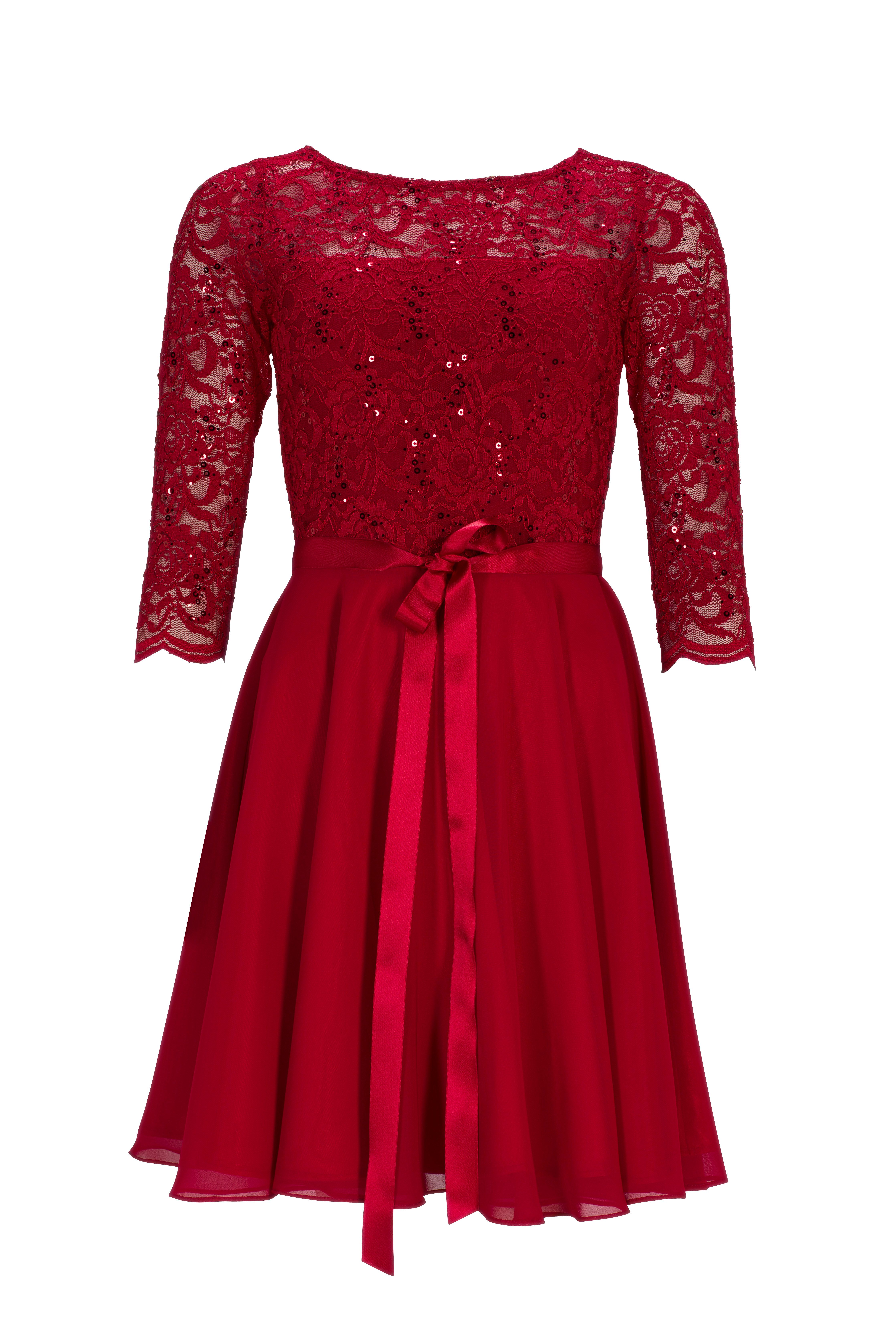 SWING Cocktailkleid Taillierte Passform mit ausgestelltem günstig online kaufen