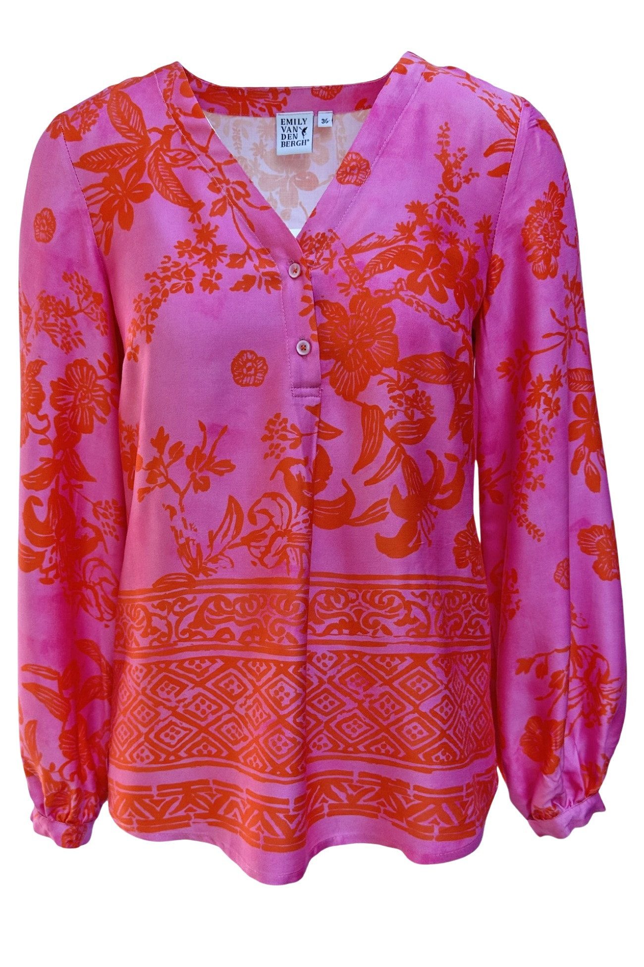 Emily Van Den Bergh Schlupfbluse Damenbluse 8516-493