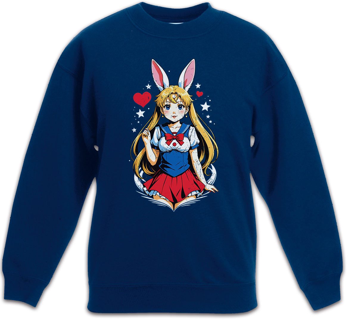 Sweatshirt Wild Anime Moon Rabbit Kinderpullover Anime Sailor Girl Usagi Tsukino
