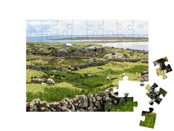 puzzleYOU Puzzle Irische Steinmauern an der Küste, 48 Puzzleteile, puzzleYOU-Kollektionen Irland