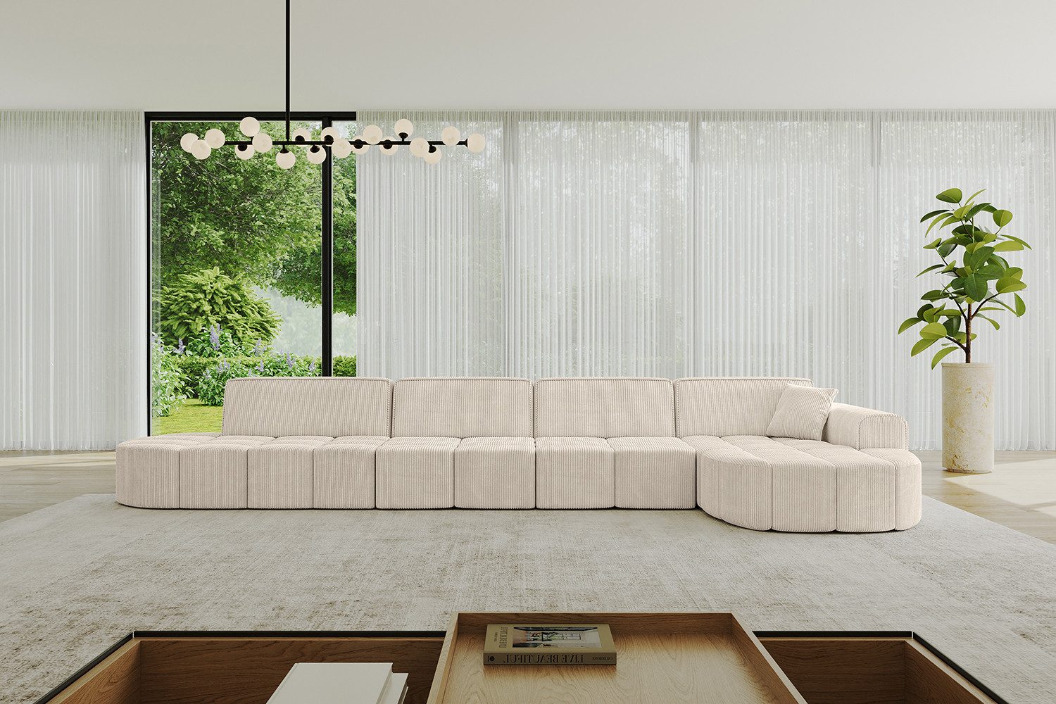 ALTDECOR Ecksofa Livo-L3, Sofa Praktische Bequeme Funktionsecke Couch L-Form Eckcouch, Corner Sofa L-Form Vielseitige Sofa Wohnlandschaft Wohnzimmer