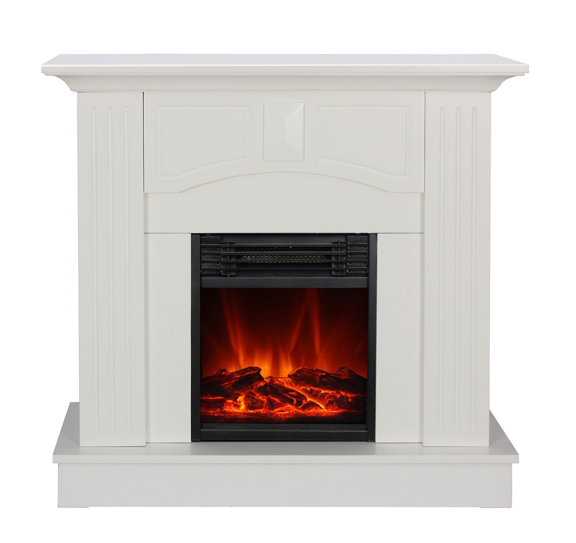 El Fuego Elektrokamin El Fuego® Elektrokamin "Malmö" stromsparend LED-Beleuchtung, 2 Heizstufen, regelbares Flammbild, Timerfunktion, Überhitzungsschutz