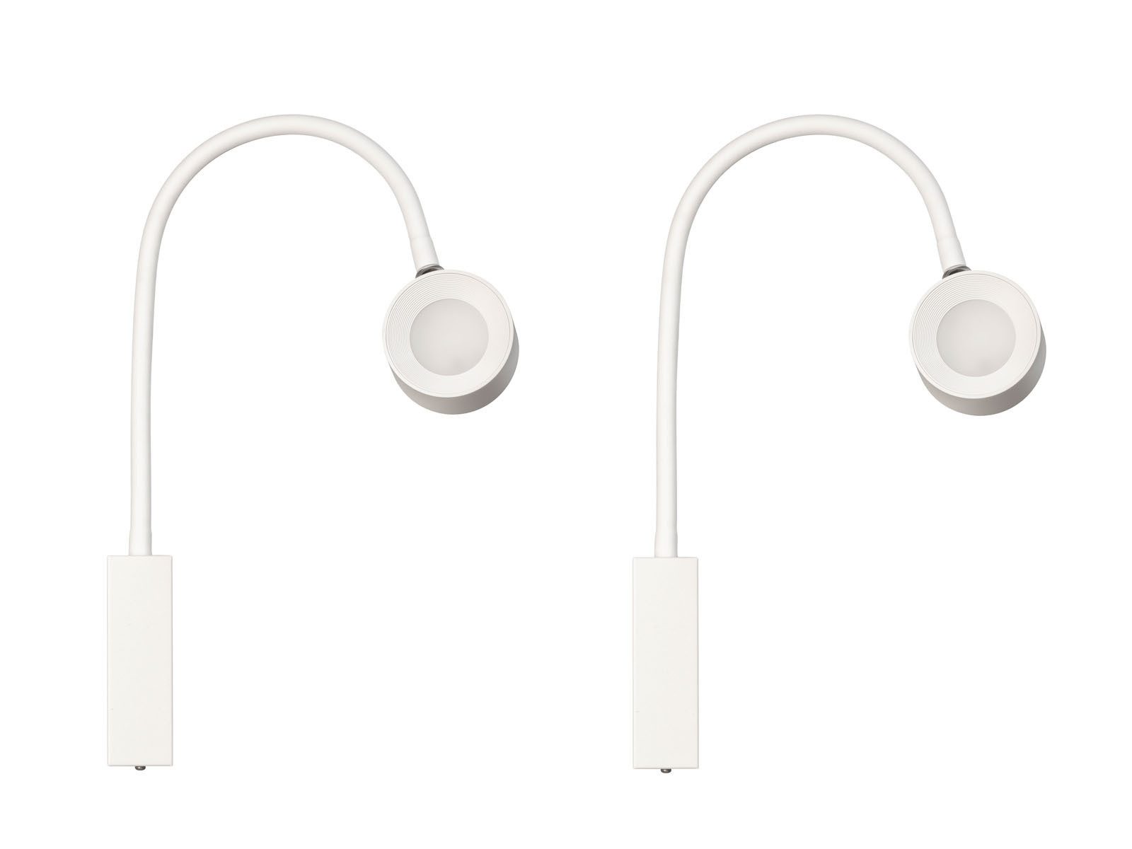 easy! BY FHL LED Wandleuchte, Dimmfunktion, LED fest integriert, Warmweiß & Tageslicht, 2er SET Akku Leselampen dimmbar & Tageslicht, Lampen kabellos H: 40cm