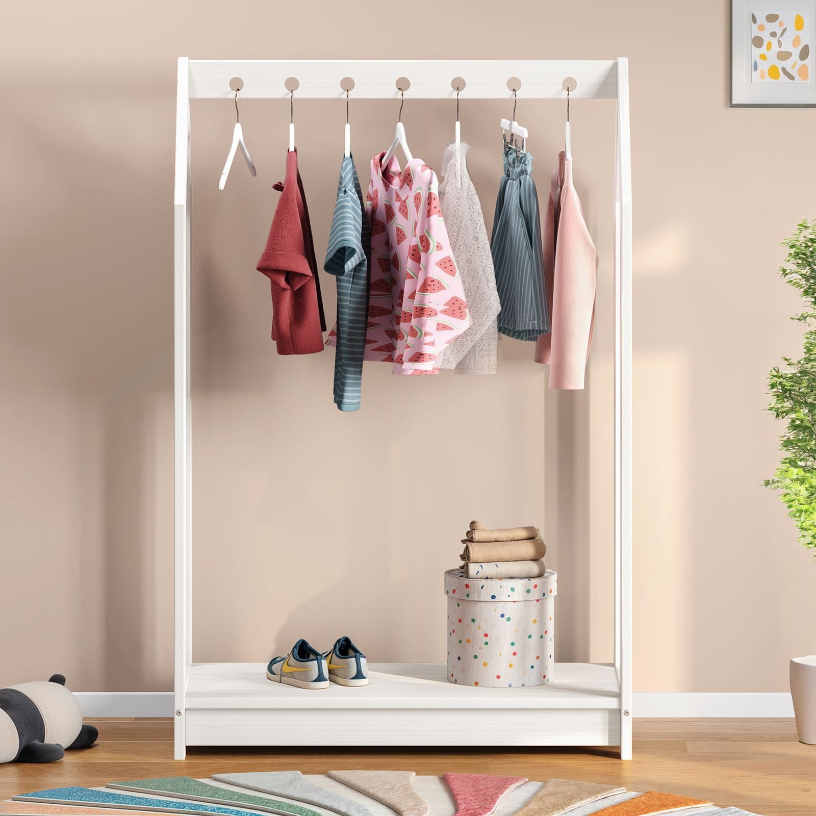 IDIMEX Kinderkleiderschrank SALLY Kinderkleiderständer kinderzimmer Gardero günstig online kaufen