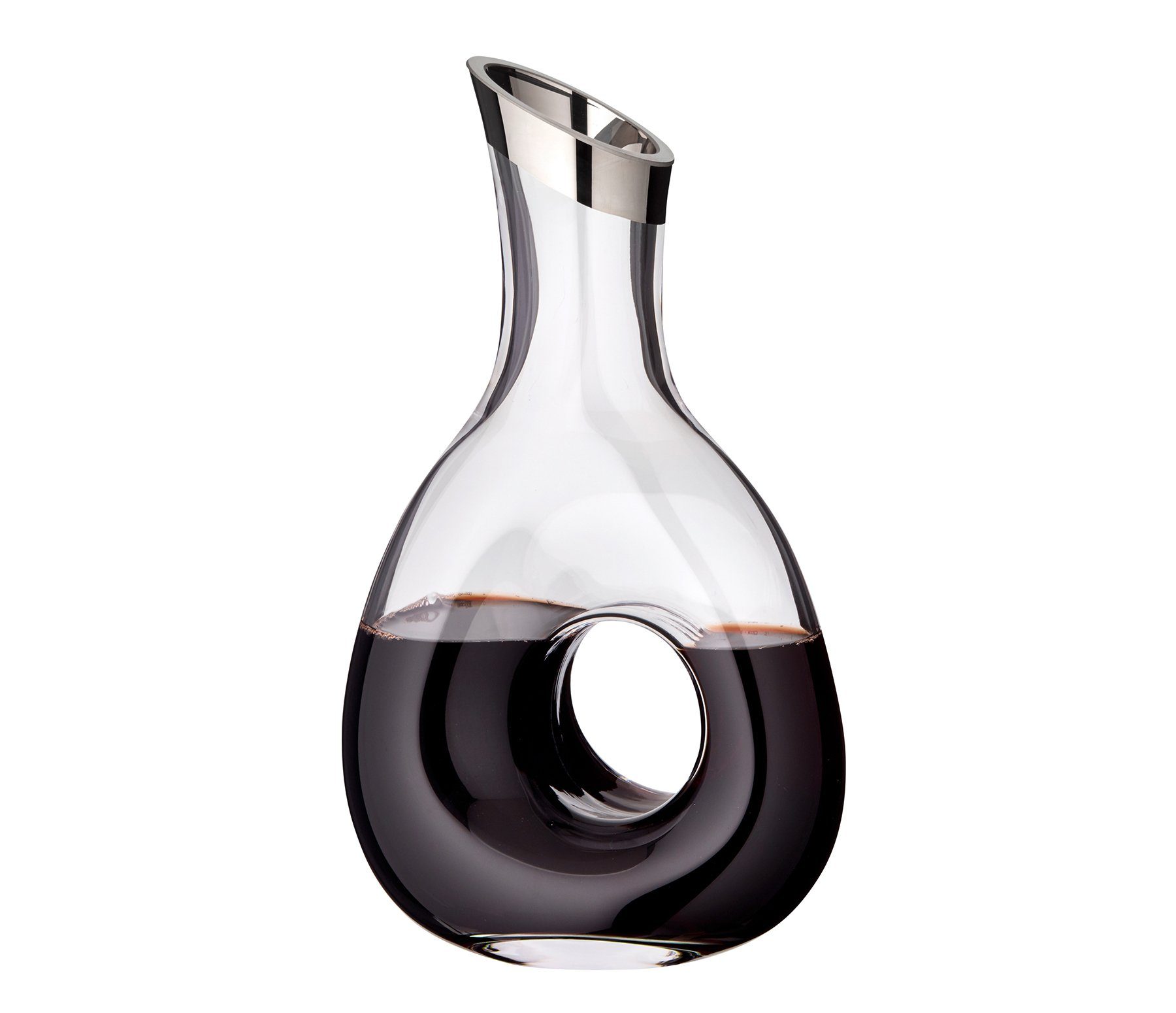 EDZARD Karaffe Gordon, Kristallglas mit Platinrand