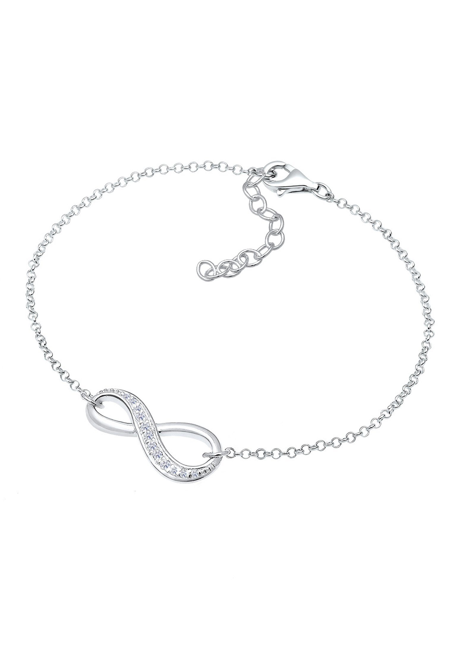 Elli Armband Infinity/Unendlichkeit mit Zirkonia 925 Silber günstig online kaufen