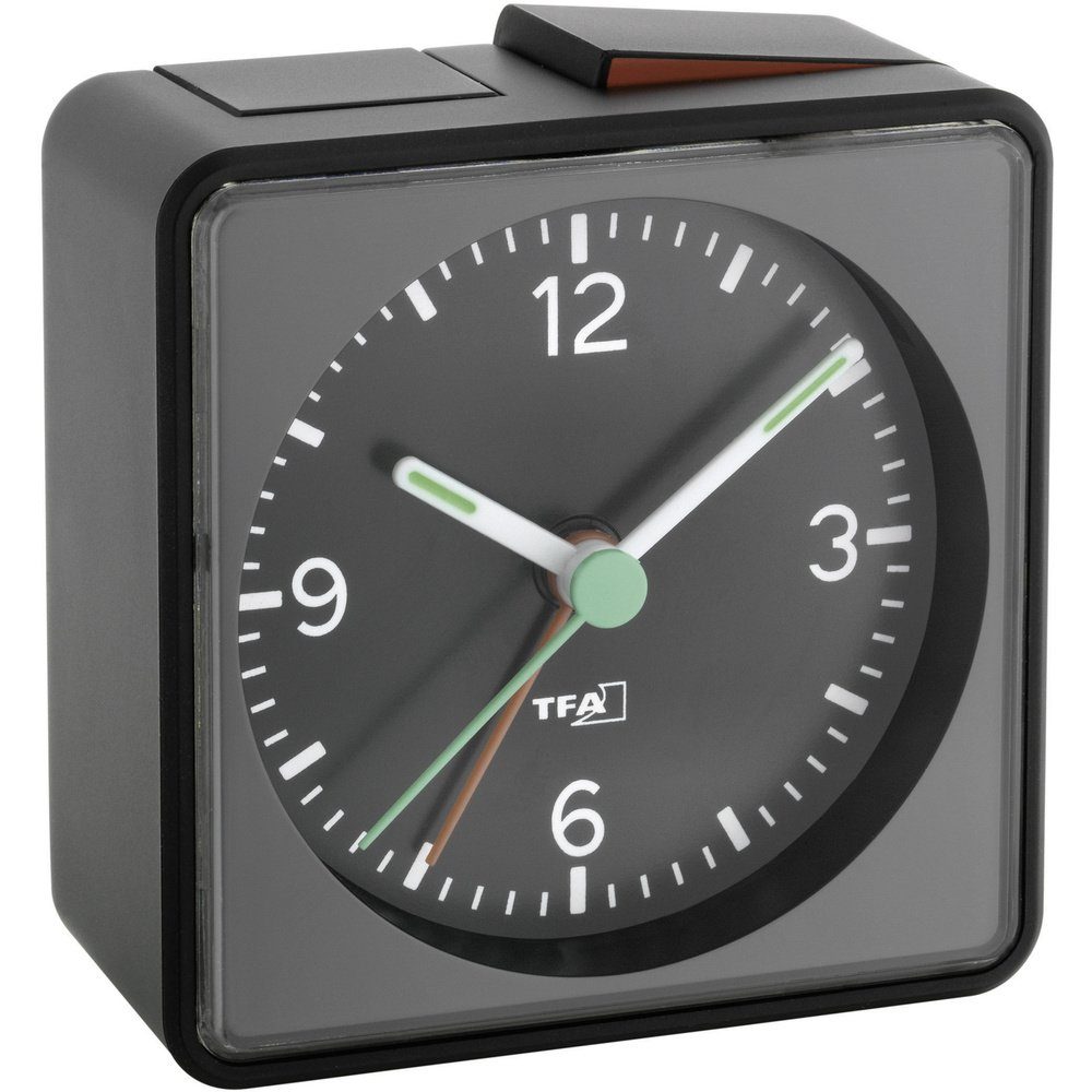 TFA Dostmann Wecker TFA Dostmann 60.1013.01 Quarz Wecker Schwarz Alarmzeiten 1 Fluoreszier