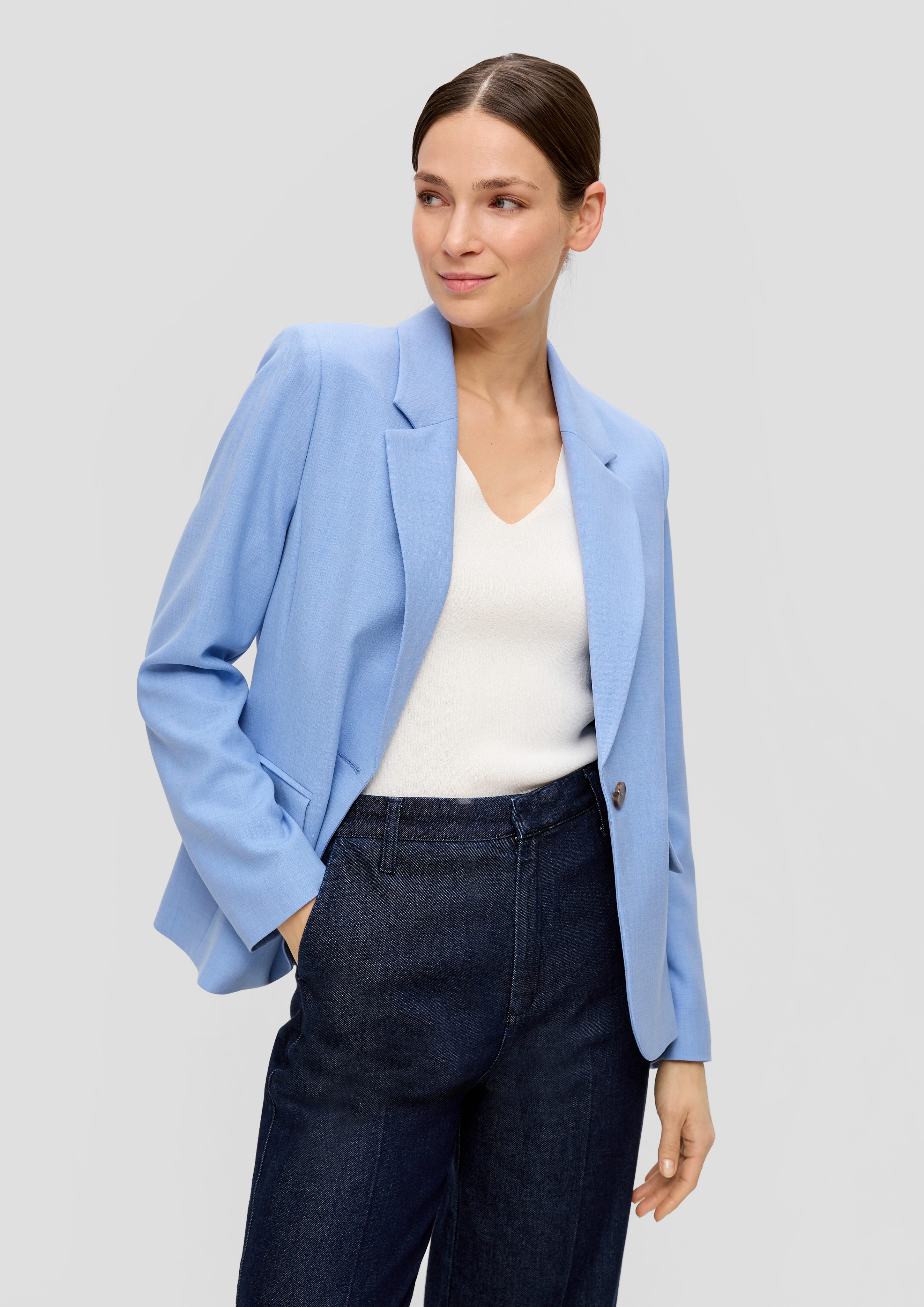 Jackenblazer Blazer aus Viskosemix
