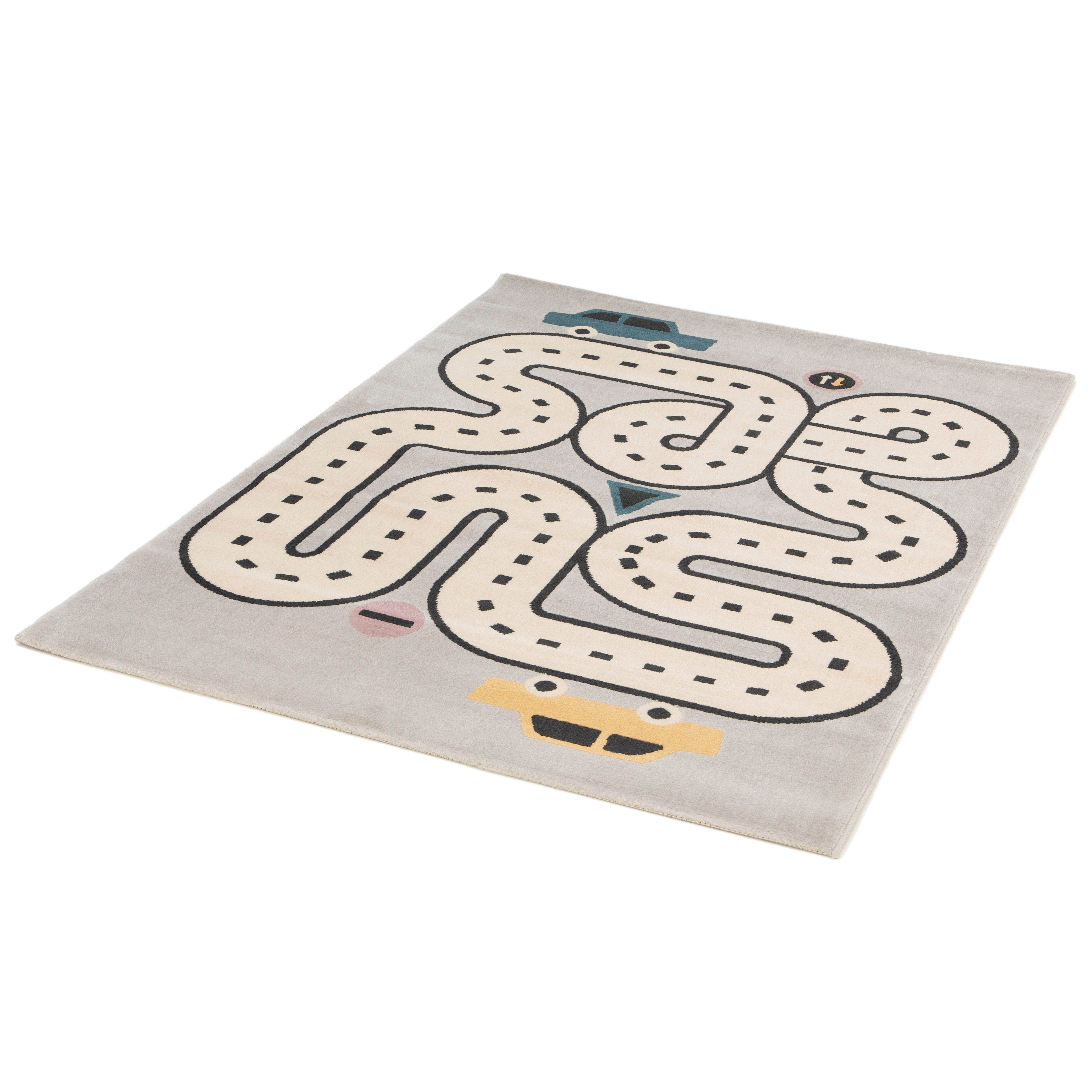 Primaflor-Ideen in Textil Kinderteppich COCOON - Stadtentdecker, rechteckig, Höhe: 6 mm, Kurzflor, Spielteppich, Motiv Straße
