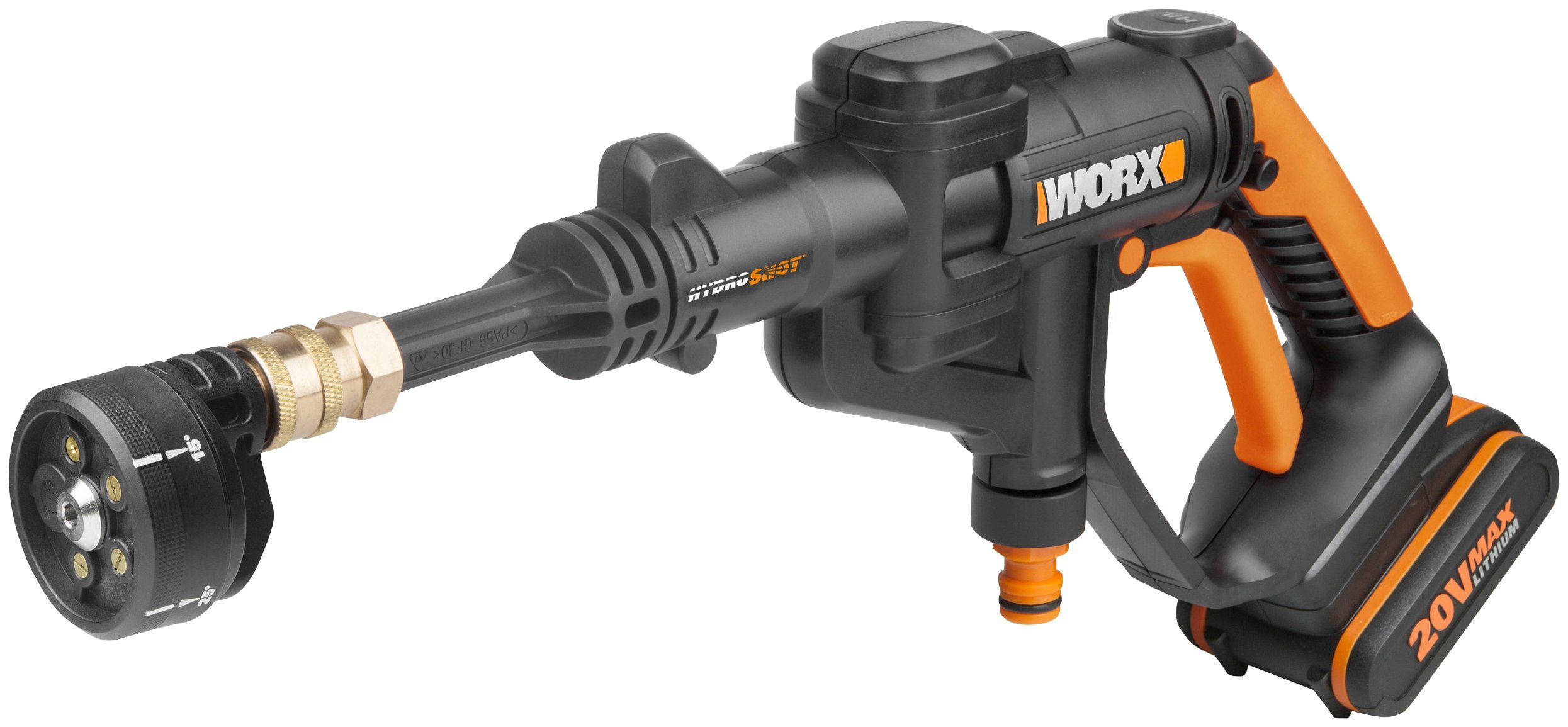Hochdruckreiniger »Hydro Shot WG629E.1« 20V, 2,0Ah, viel Zubehör, kabellose Bewässerung! Hochdruckreiniger »Hydro Shot WG629E.1« 20V, 2,0Ah, viel Zubehör, kabellose Bewässerung!