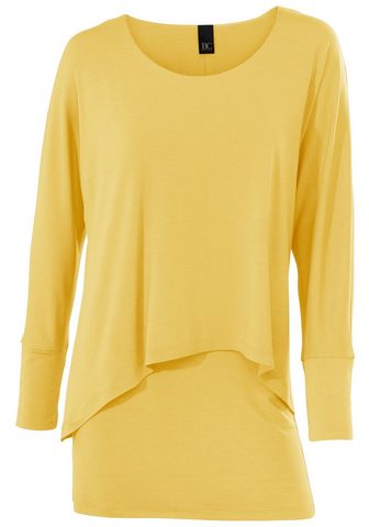 LINEA TESINI BY HEINE Блуза с круглым вырезом в асимметричны...