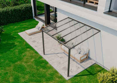 Terrando Terrassendach Terrassenüberdachung Compact, BxT: 304x250 cm, Grau