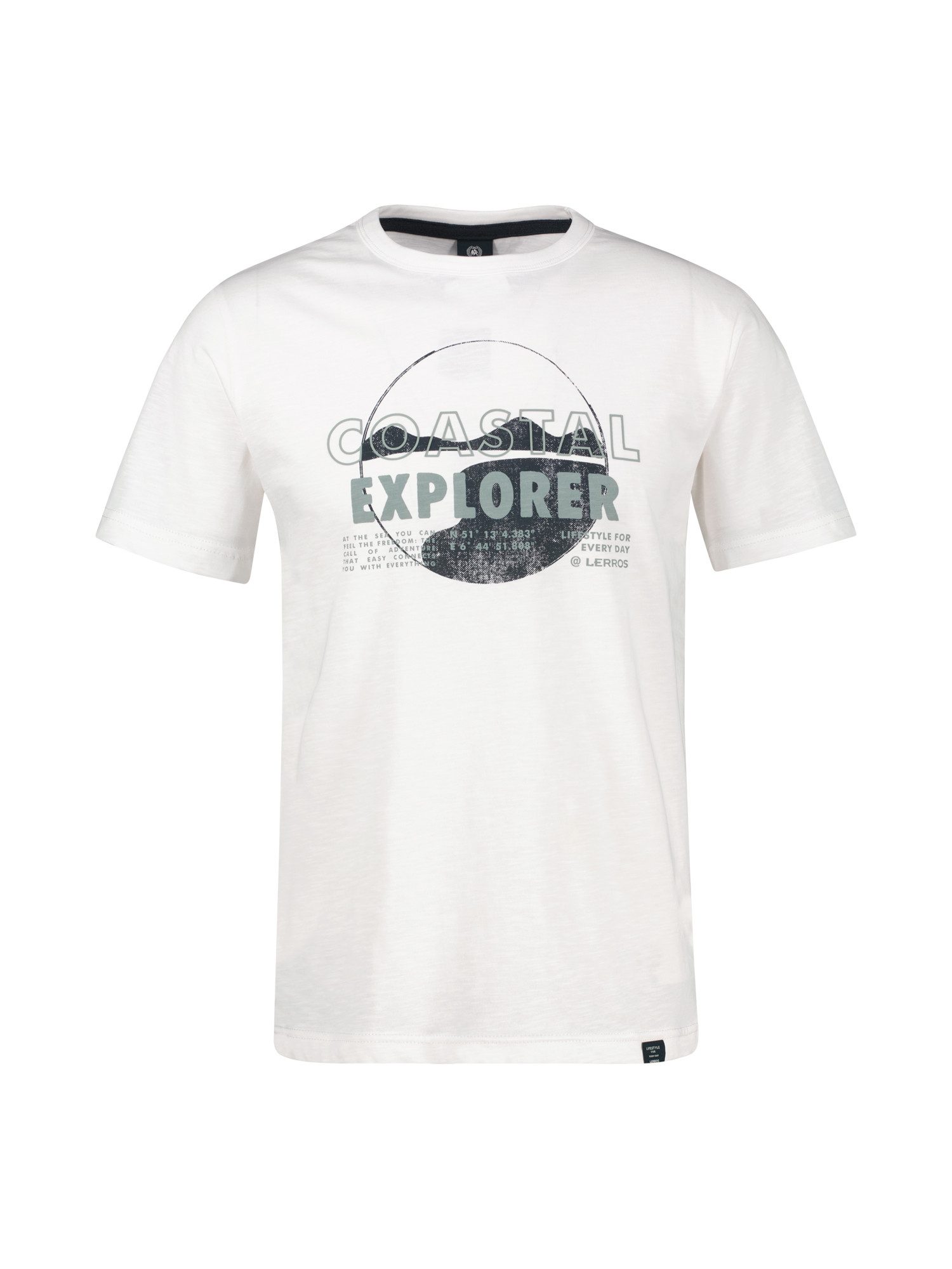T-Shirt T-Shirt mit Brustprint und Rundhalsausschnitt