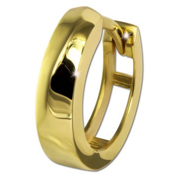 GoldDream Paar Creolen GoldDream Creole glanz 13mm Ohrring 333er (Creolen), Damen Creolen aus 333 Gelbgold - 8 Karat, Farbe: gold