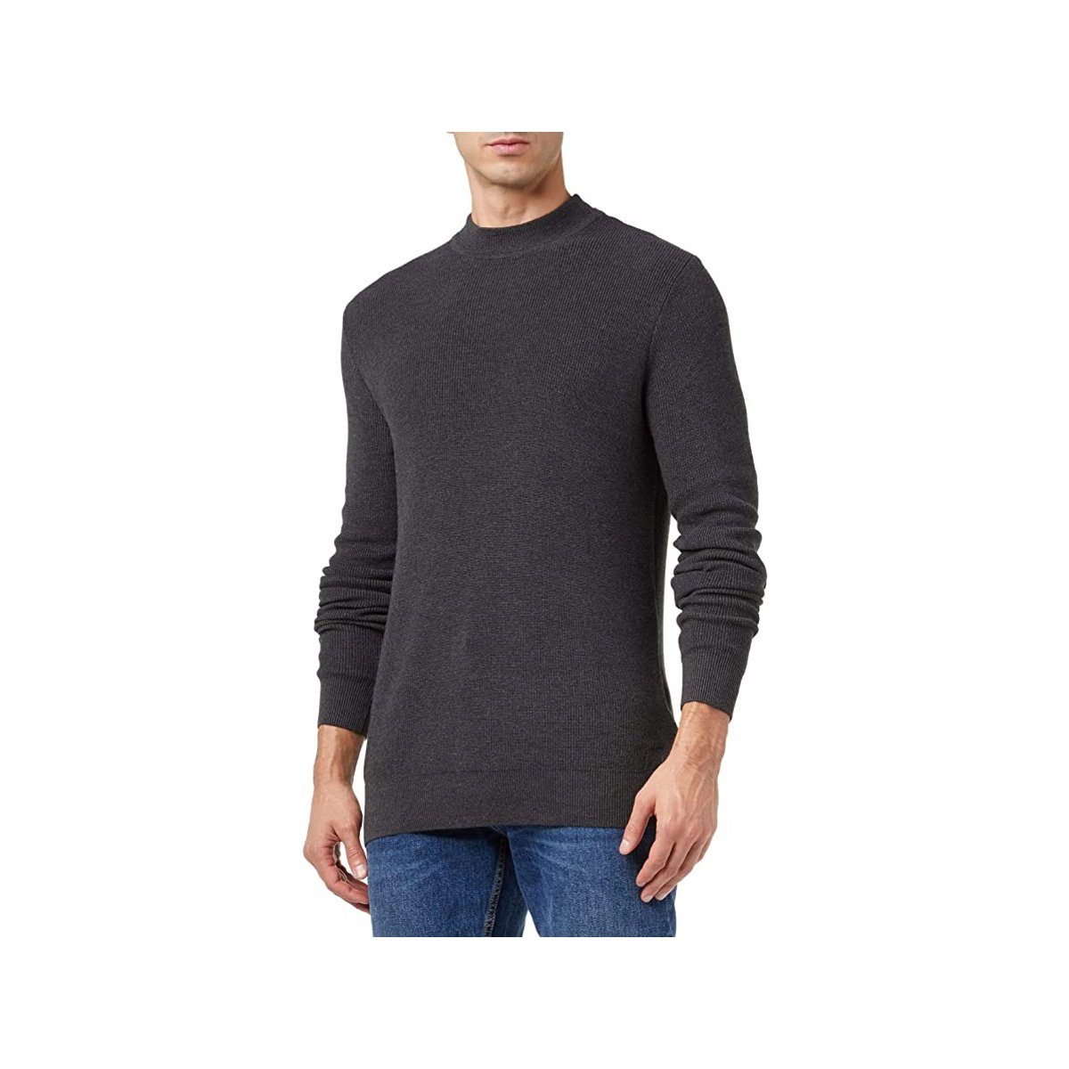 Rundhalspullover V Pullover für Herren in grau