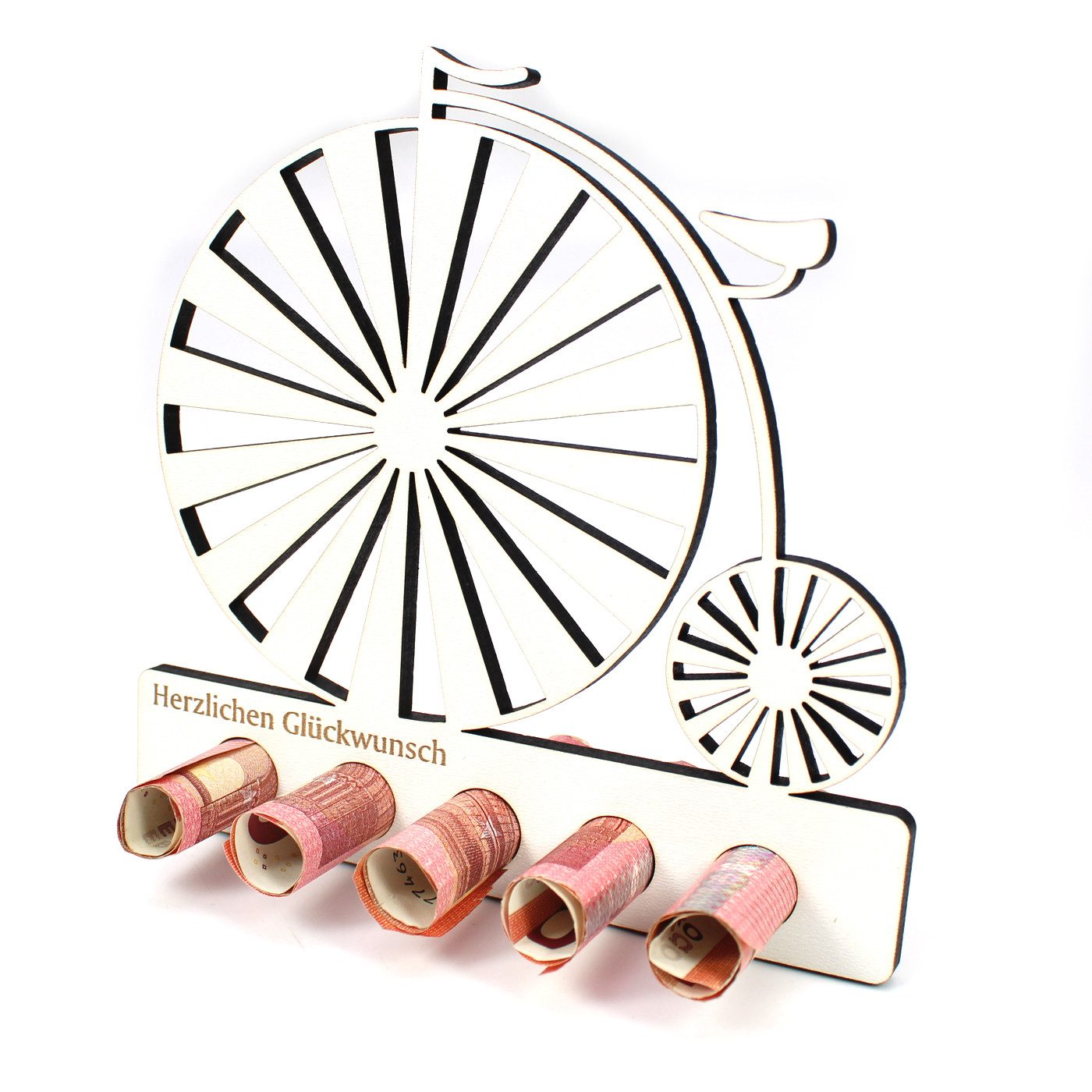Geschenkkarte Geschenk Hochrad Geldgeschenk