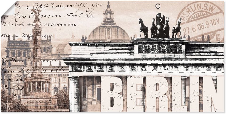 Artland Wandbild Berlin II, Deutschland (1 St), als Alubild, Leinwandbild,  Wandaufkleber oder Poster in versch. Größen