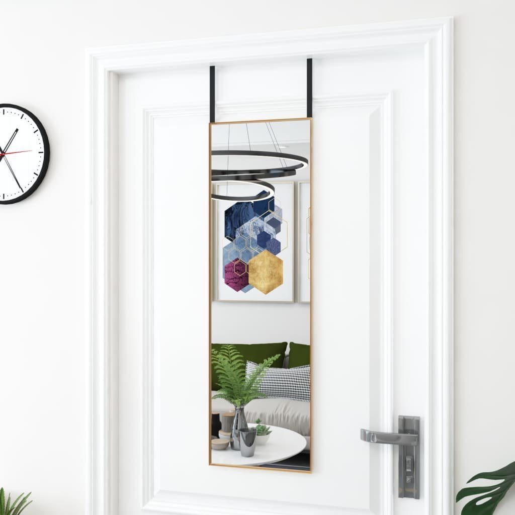 Türspiegel und cm furnicato Aluminium Golden 30x100 Wandspiegel Glas