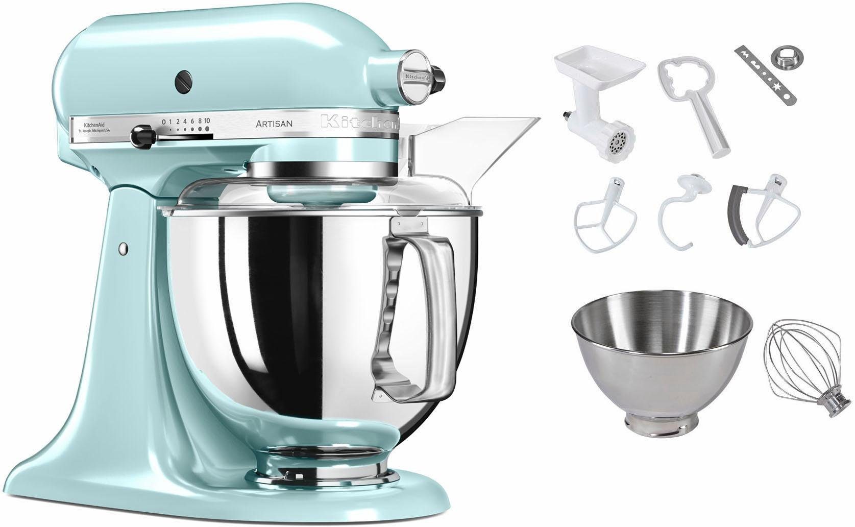 KitchenAid Küchenmaschine 5KSM175SEIC Artisan, 300 W, 4,83 ...
