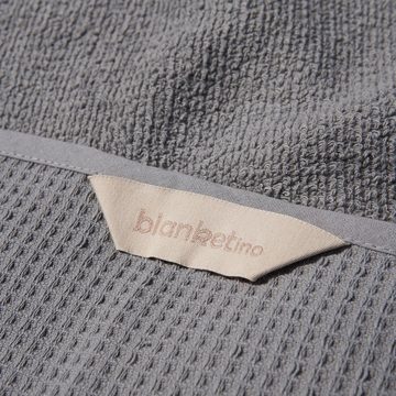 blanketino Badetuch XL Strandhandtuch, elegantes Handtuch, 145x210, Baumwolle, Schnelltrocknendes Badetuch in Steingrau, Made in Germany