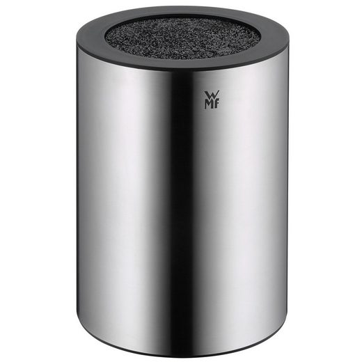 WMF Messerblock, ohne Messer, unbestückt, Cromargan Edelstahl