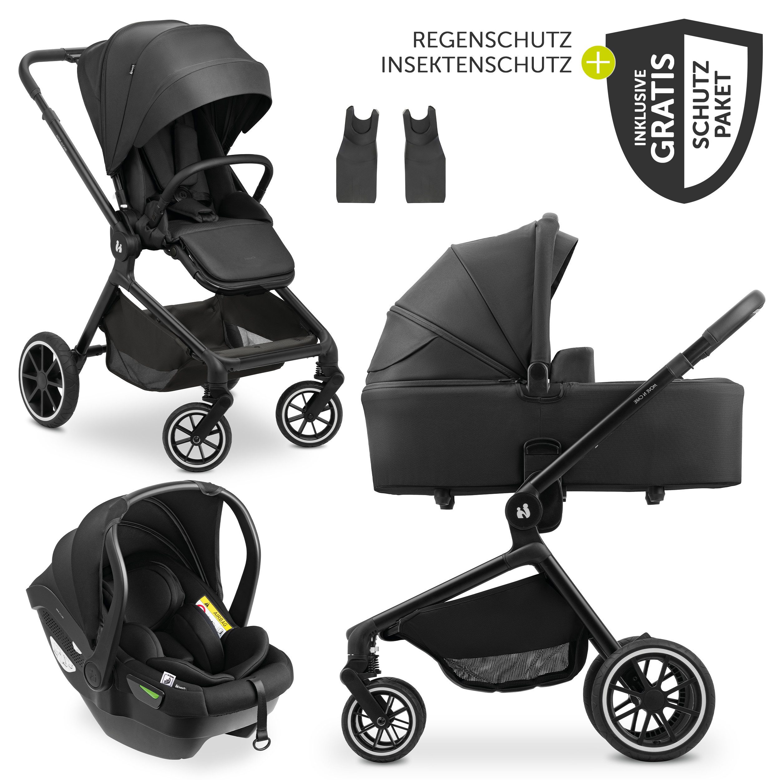 Kombi-Kinderwagen Move N Care Trio Set - Black