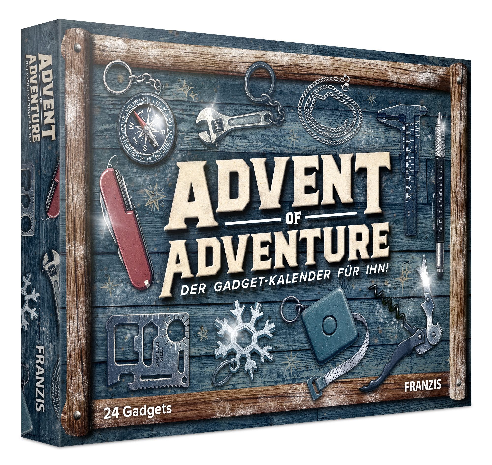 Franzis Adventskalender Advent of Adventure – Der Gadget-Kalender für Ihn