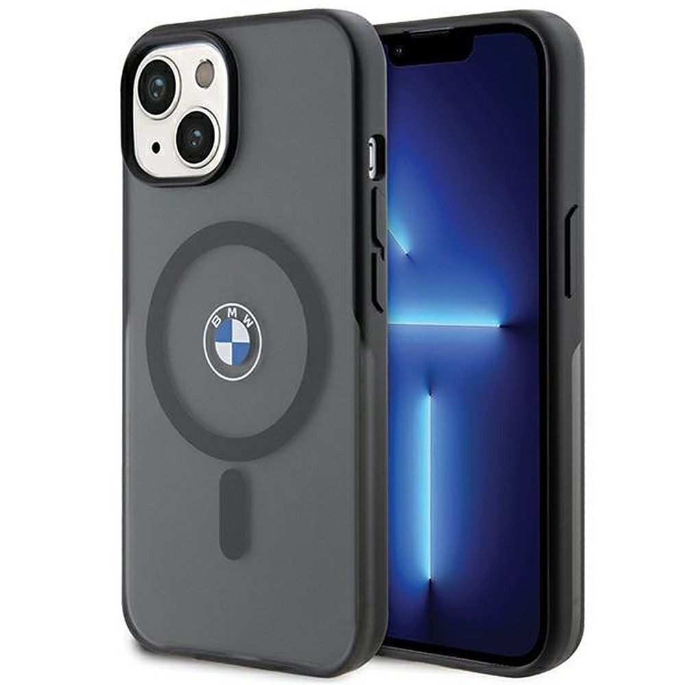 BMW Handyhülle MagSafe Handycover, BMW Lizenzprodukt, MagSafe-kompatibel, halbtransparent