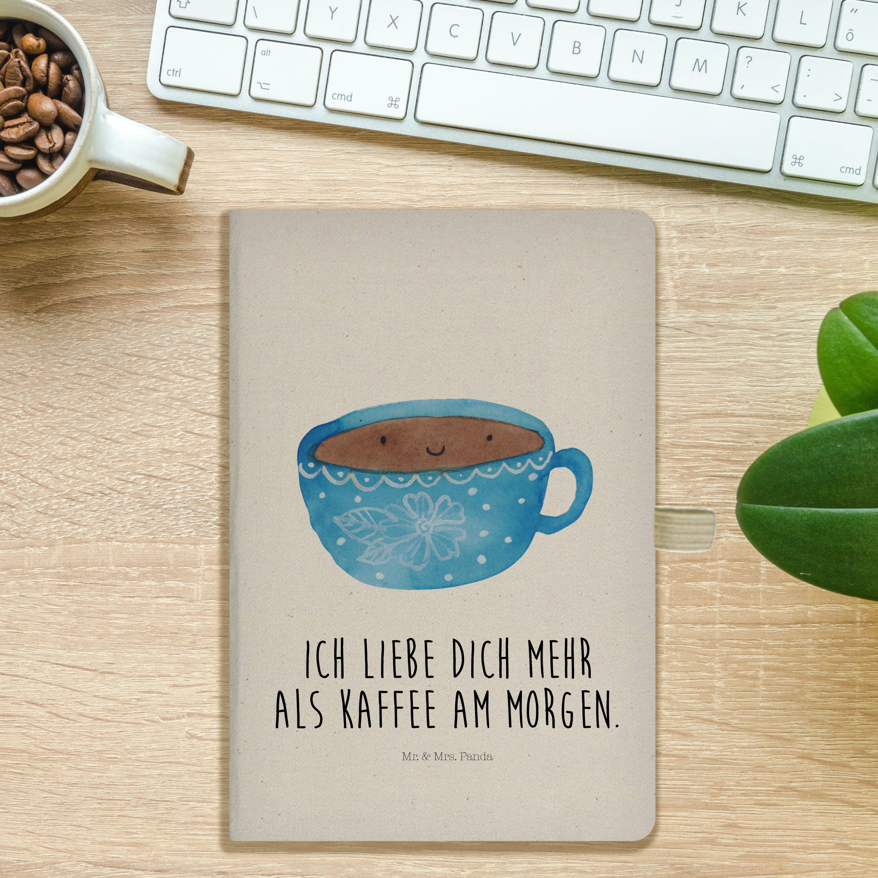 Thumbnail - Mr. & Mrs. Panda Notizbuch Kaffee Tasse - Transparent - Geschenk, Notizbuch DIN A5, A5 Notizbuch Mr. & Mrs. Panda, Flexi...