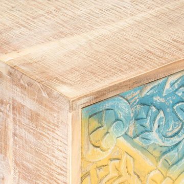 furnicato Nachttisch Geschnitzt 40x30x50 cm Akazie Massivholz