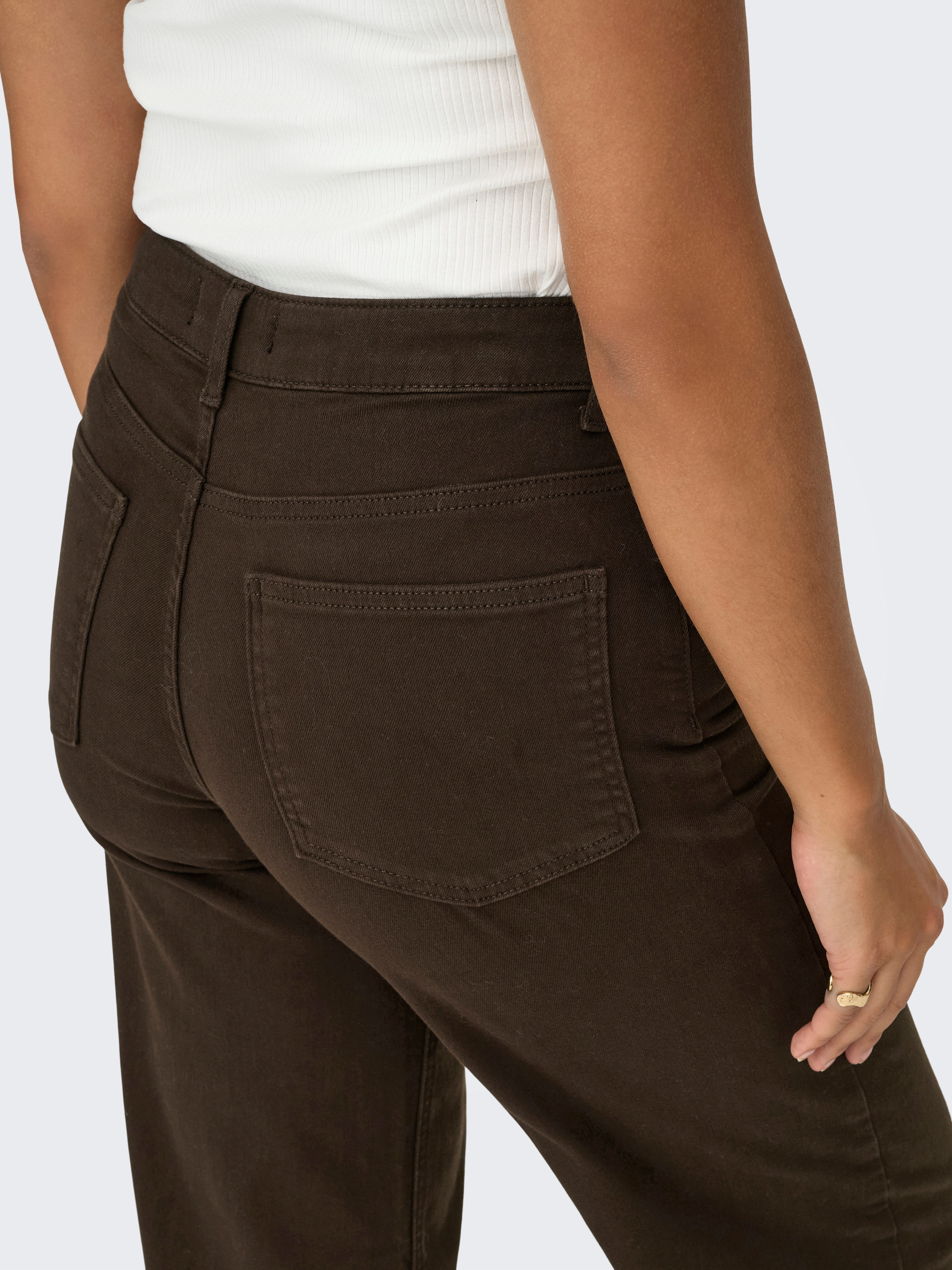 ONLY High-waist-Jeans ONLMADISON BLUSH HW WIDE COLOR DNM NOOS Baumwollmischung, wide fit