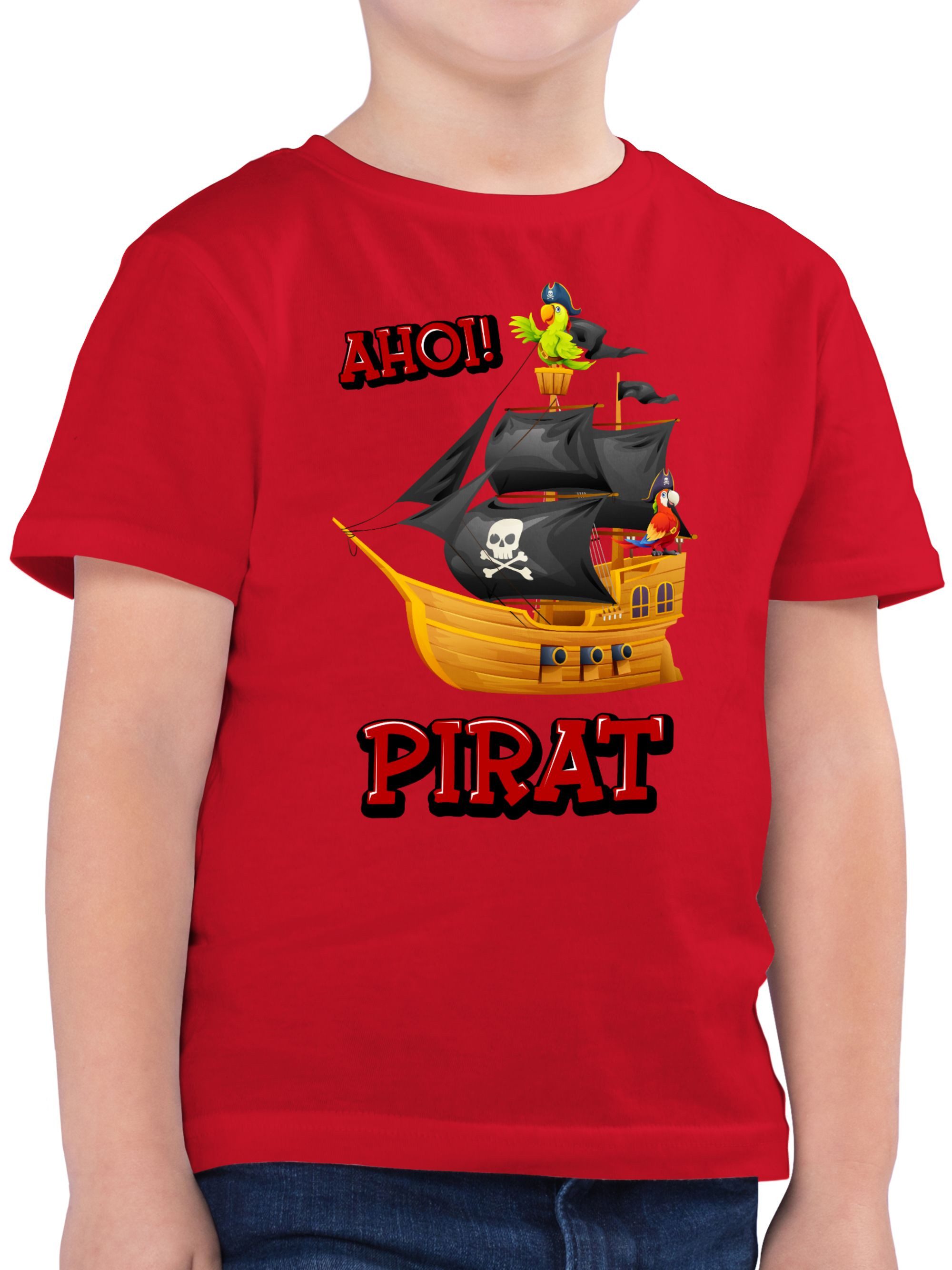 T-Shirt Ahoi Pirat, Piratenschiff, Piratenmotiv, Piratenparty, Ahoi Pirate