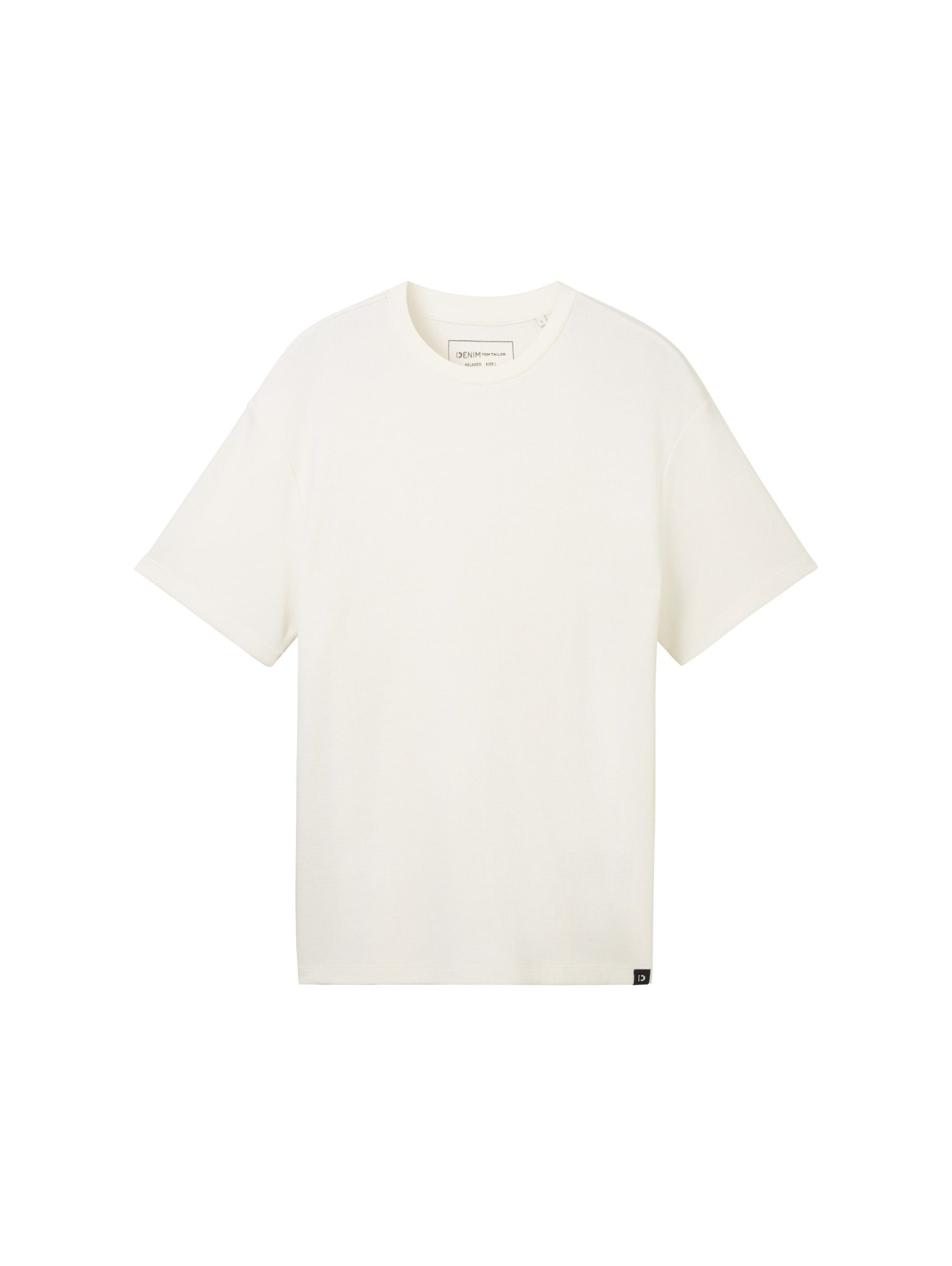 TOM TAILOR Denim Kurzarmshirt relaxed structured t-shirt