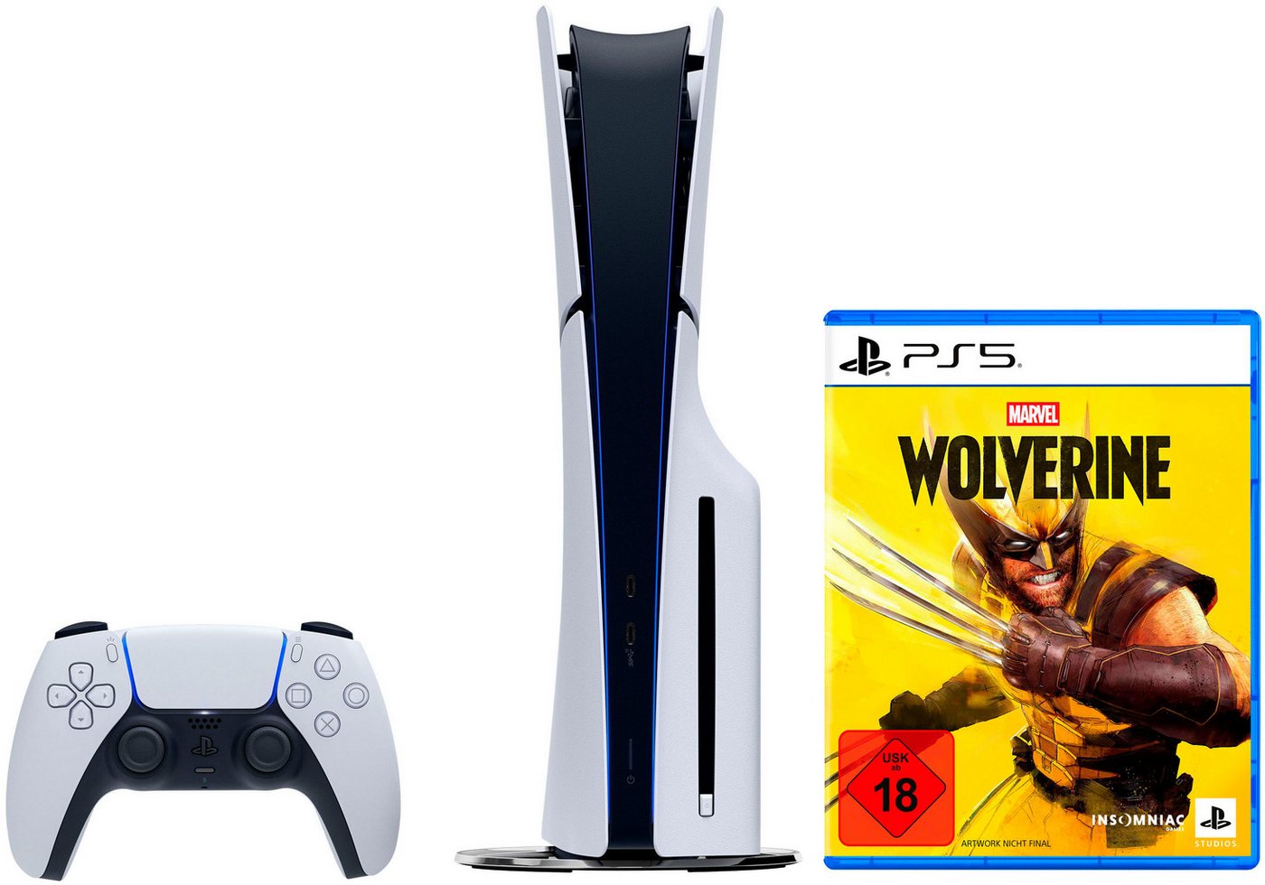 PlayStation 5 PS5 Disk Edition (Slim) inkl. Marvel's Wolverine 1000TB
